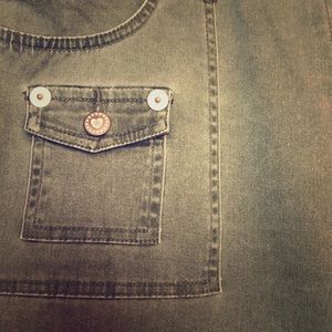 Plus size green jeans